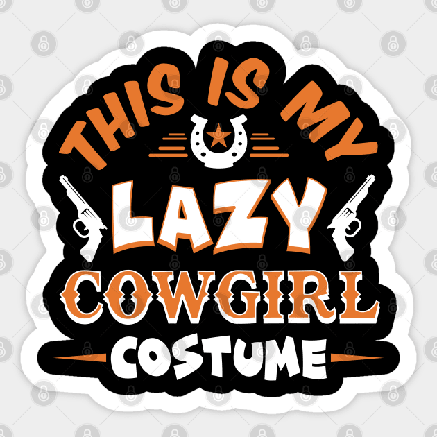 Lazy Cowgirl Costume Sticker by KsuAnn